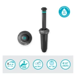 Gardena Sprinklersystem - Uitschuifbare Sproeier MD80, Sector, Bereik 3,5-5 M 8232-20 -Gardena 7e94055e25beb1b3232fe164