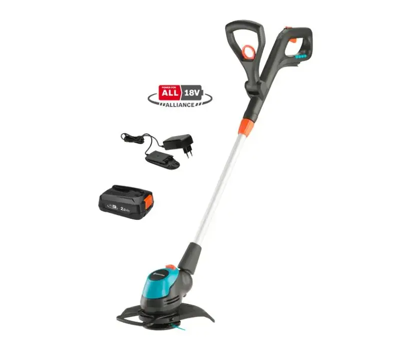 Gardena - 18V ACCU-trimmer EasyCut 23/18V P4A, Snijbreedte 23 Cm, 2x Li-Ion 2.0 Ah Accu, Lader 14700-20